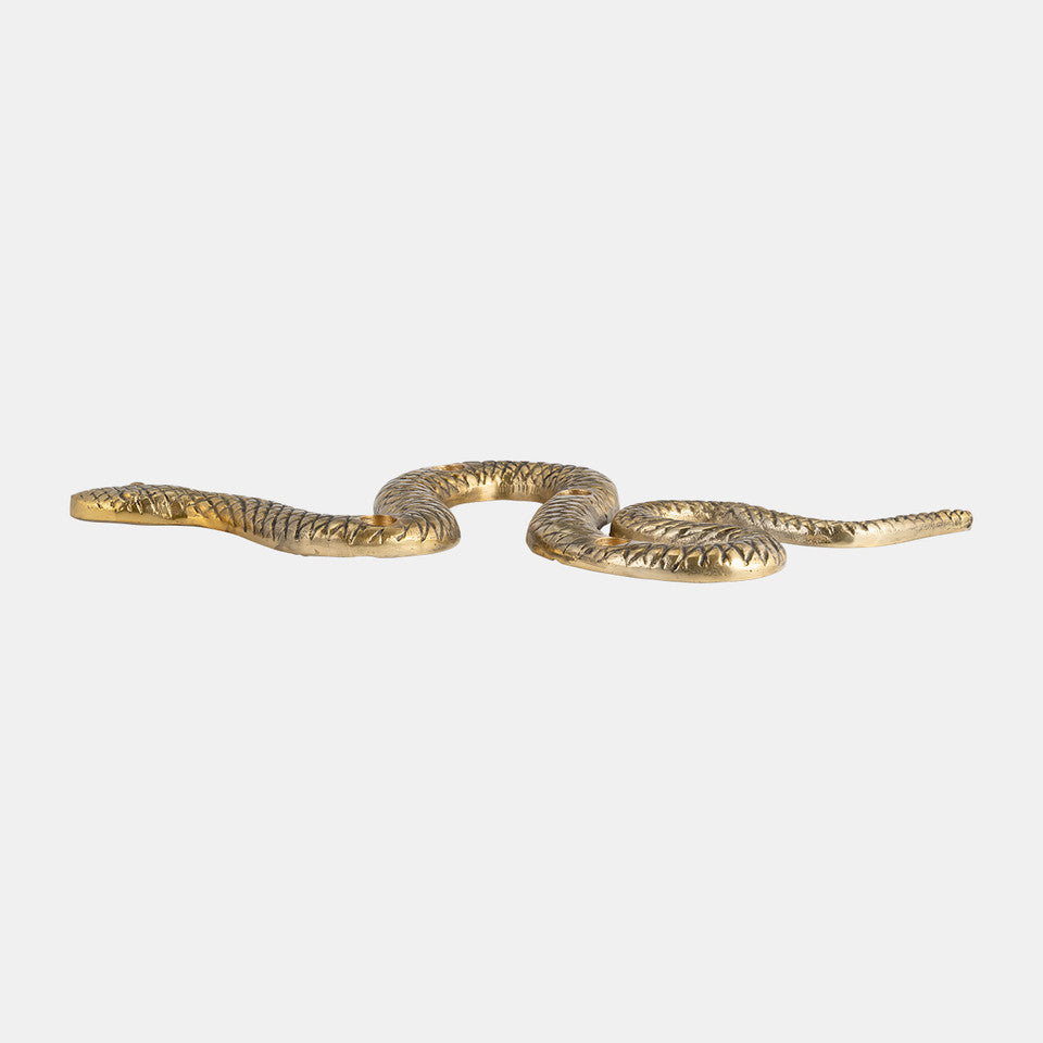 Gilded Serpent Candle Holder