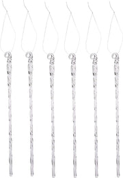 Twisted Glass Icicle Ornaments