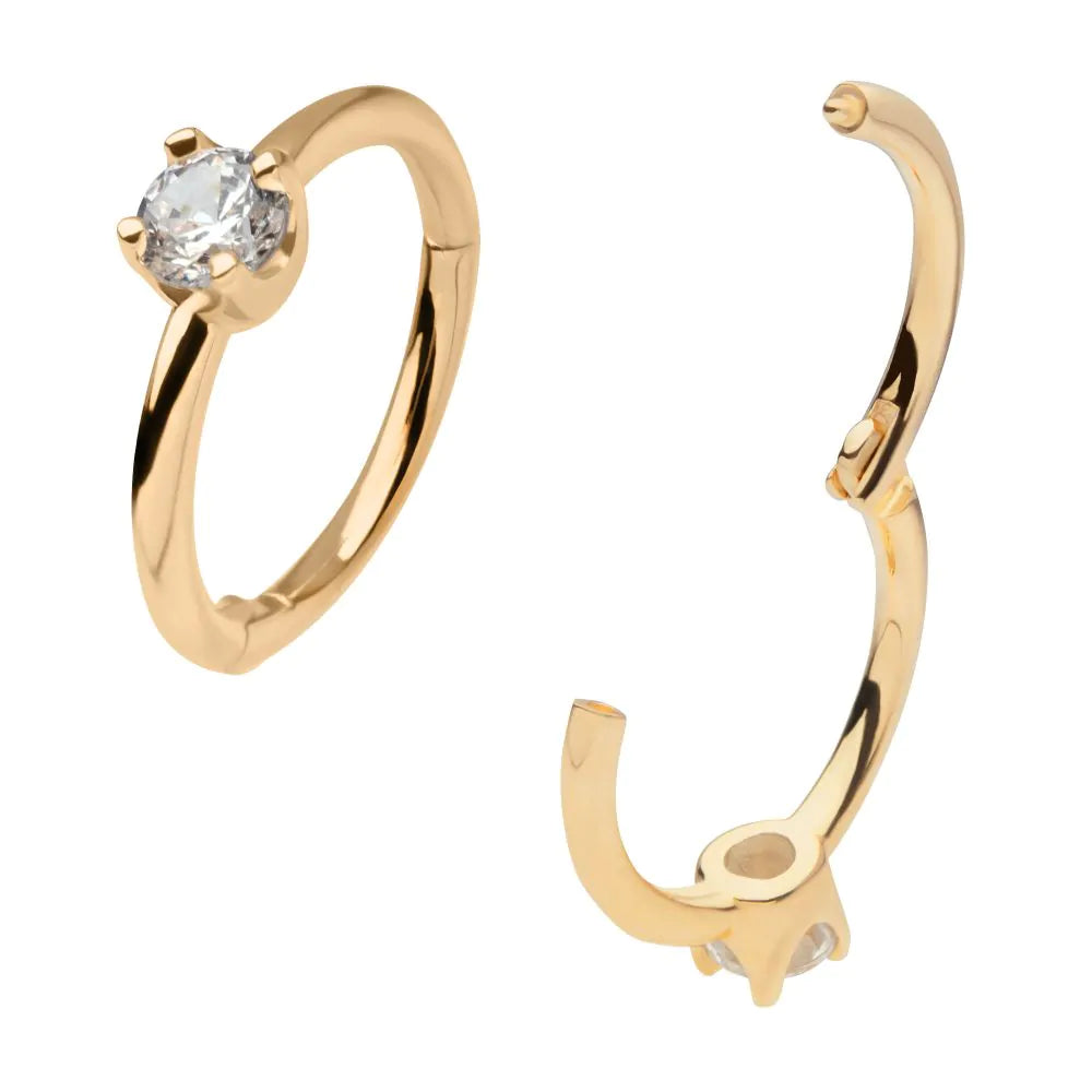 Prong Side Facing Gold Clicker