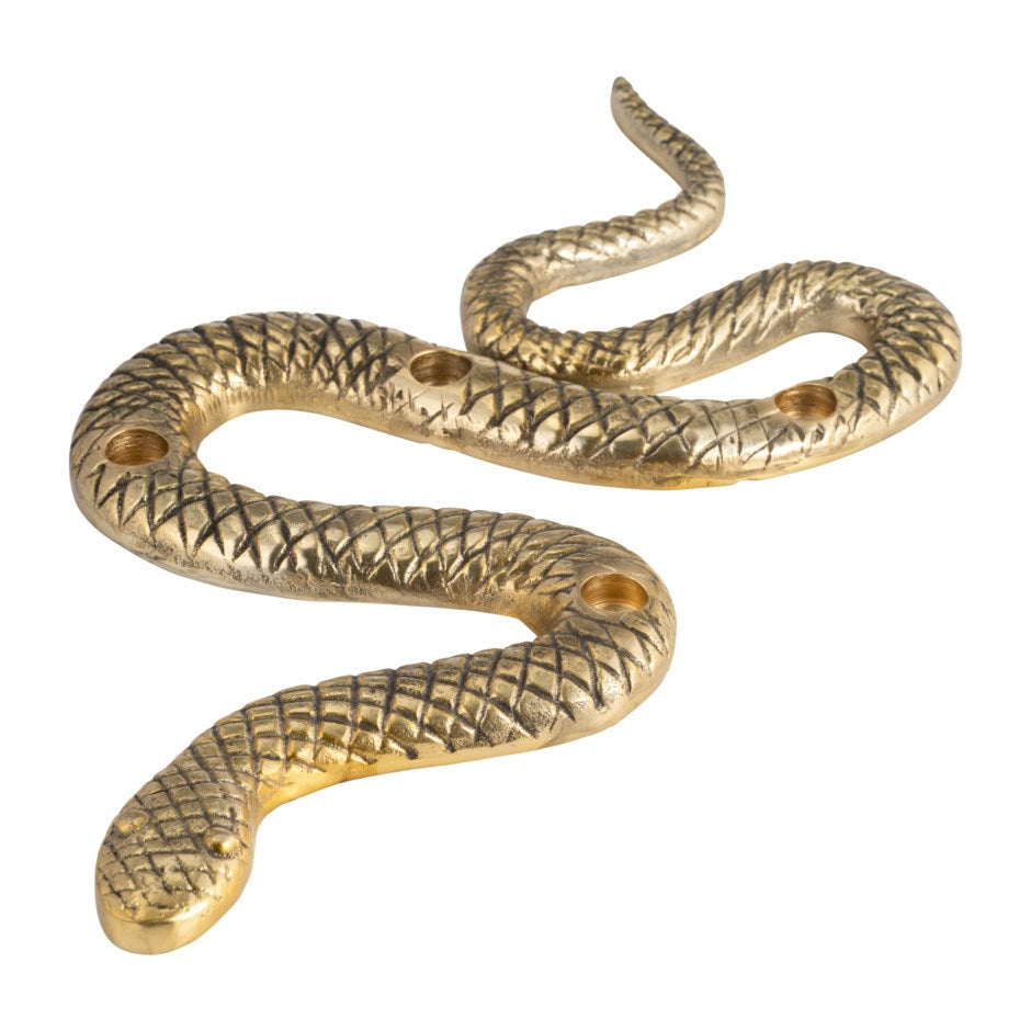Gilded Serpent Candle Holder