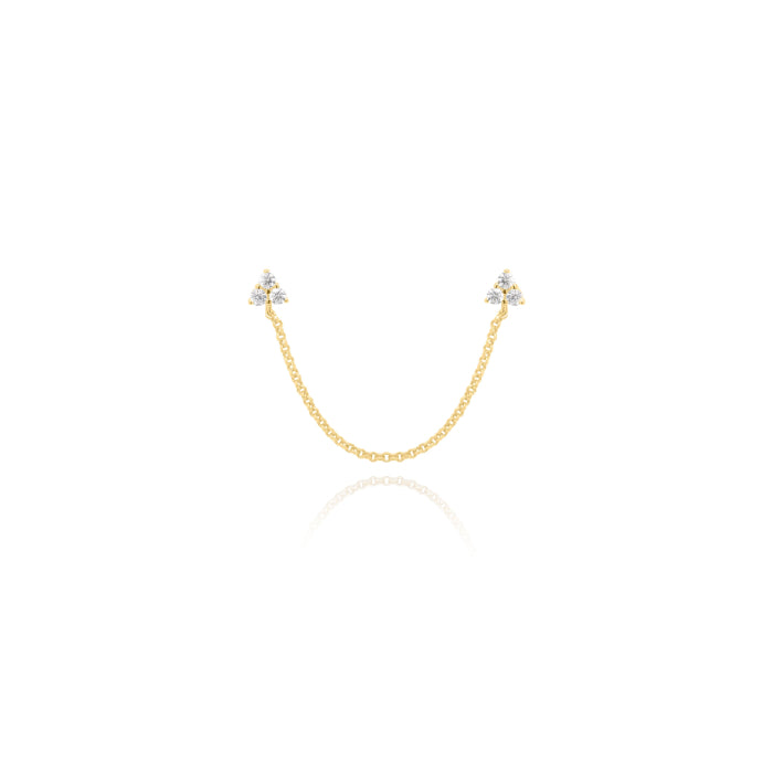 Trinity Chain Earring