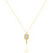Pave Pickleball Necklace