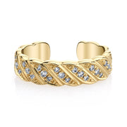 Thin Diamond Braid Ear Cuff