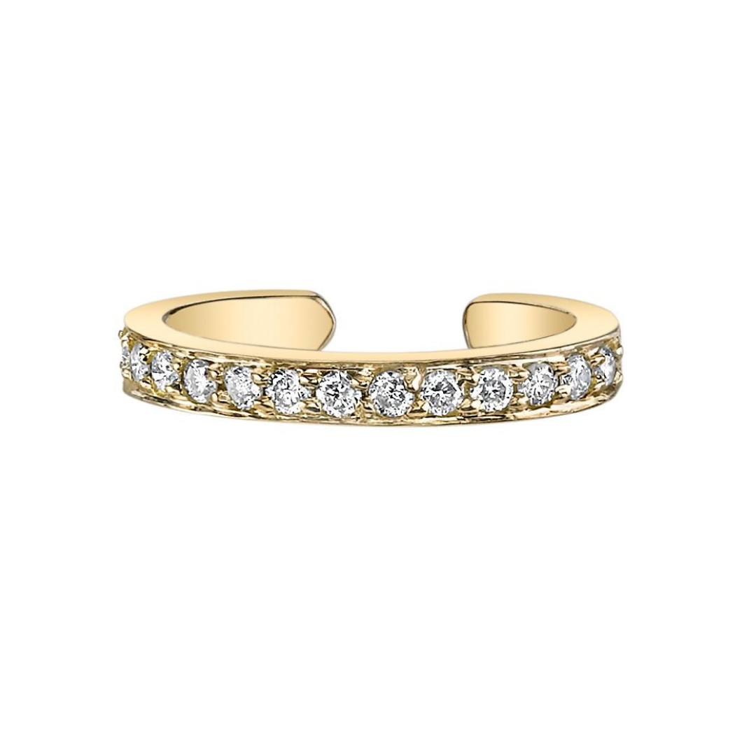 Single Row Diamond Ear Cuff