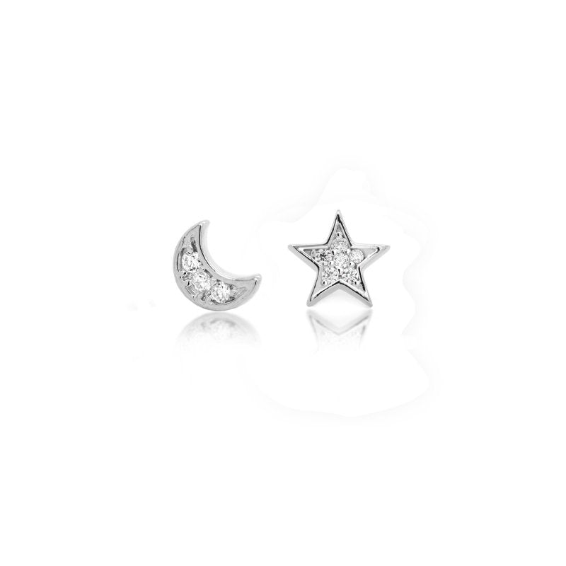 Star & Moon Earring