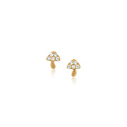 Pavé Mushroom Earrings