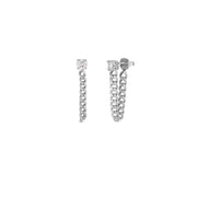 Stud with Chain Earrings