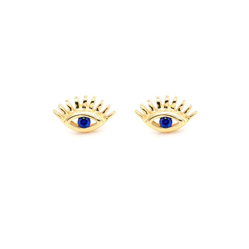 Evil Eye with Lashes Earring