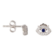 Pavé Evil Eye Earrings