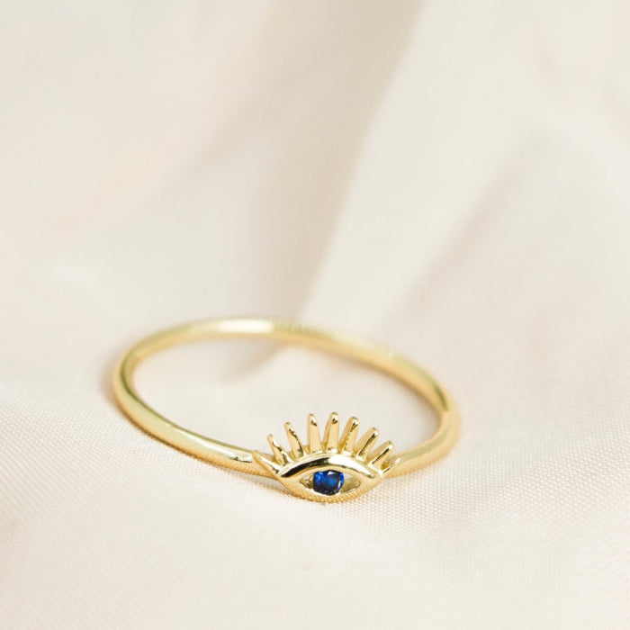 Blue Evil Eye Ring