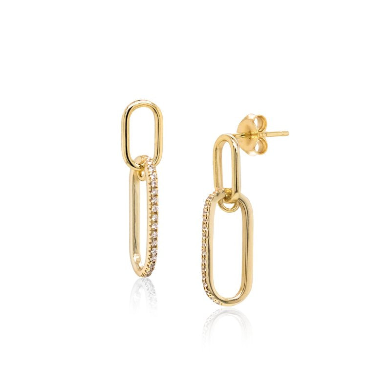 Paperclip Links Earrings