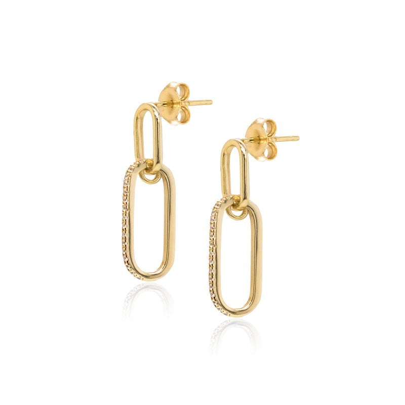 Paperclip Links Earrings