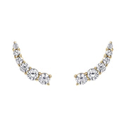 Small Floating Diamond Stud