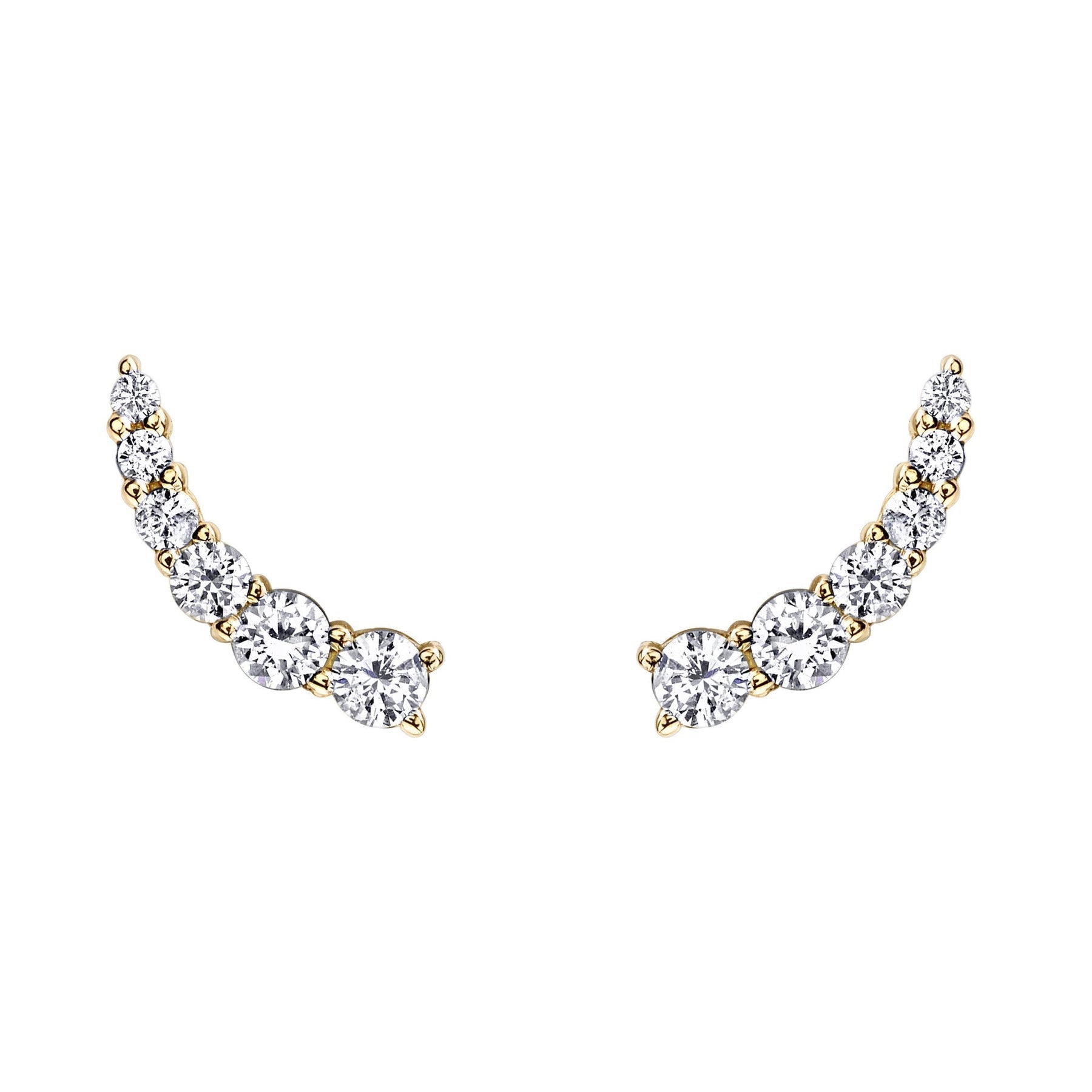 Small Floating Diamond Stud
