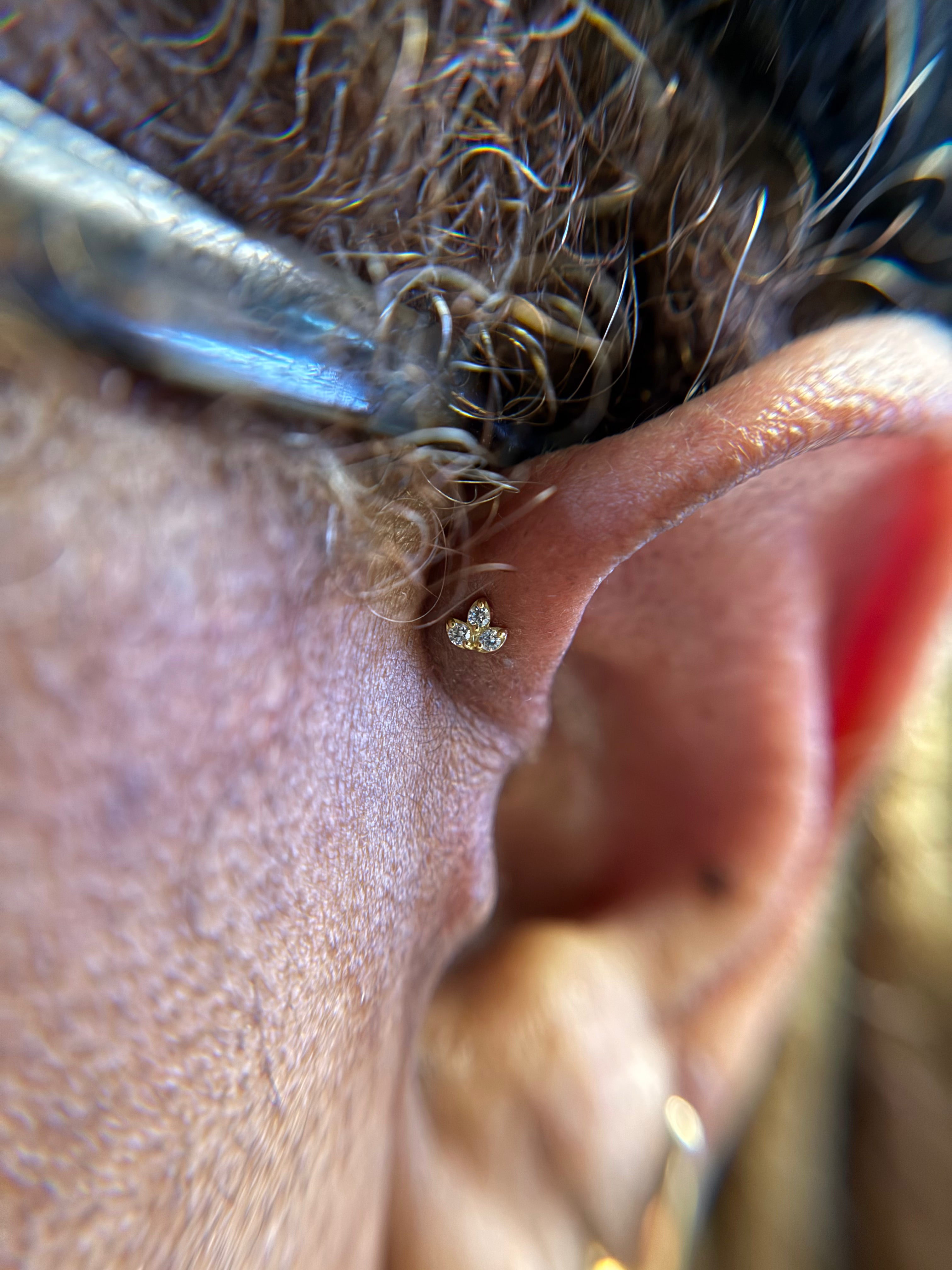 Triora Gold Threadless Pin