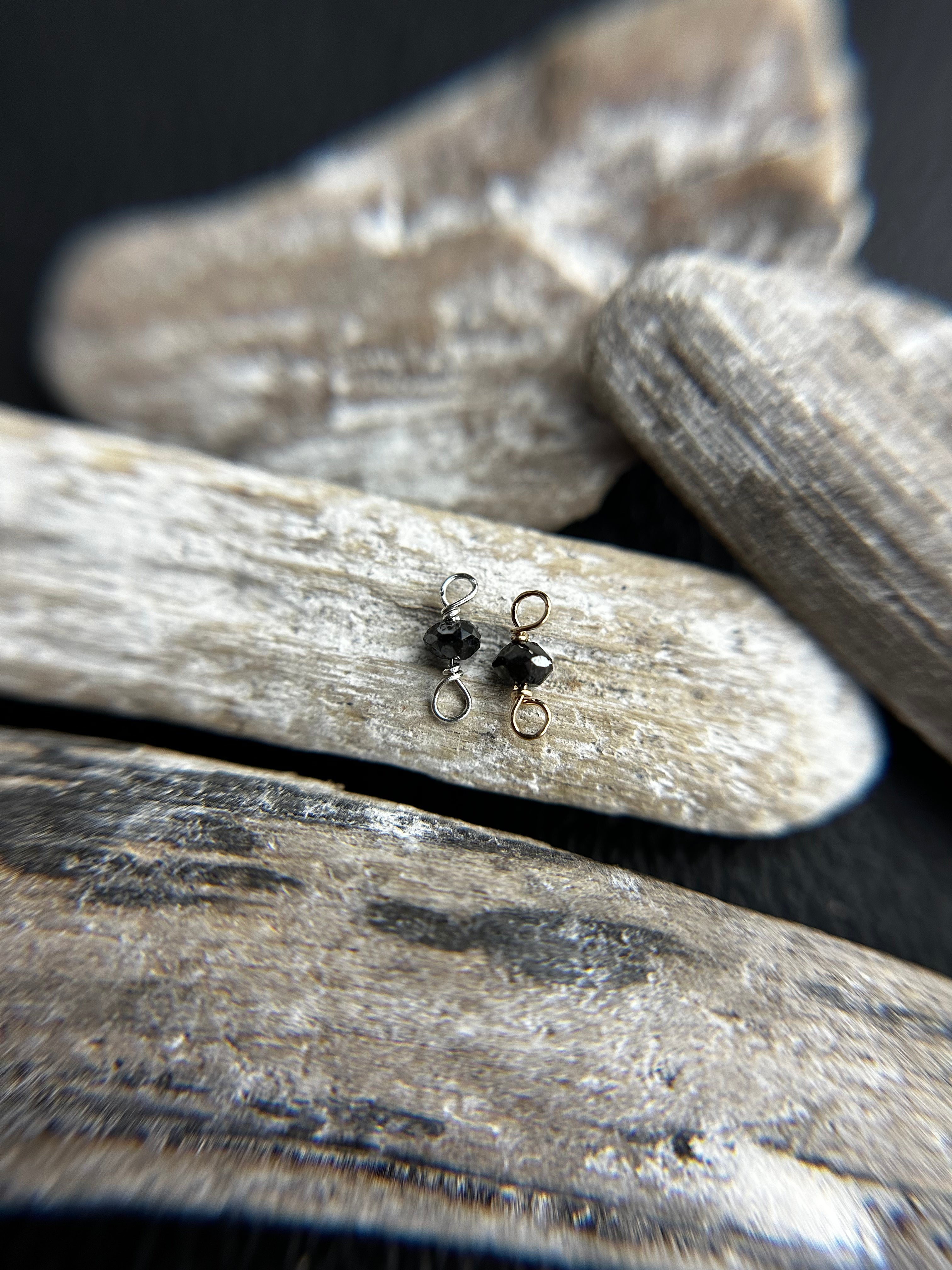 Black Natural Diamond Link