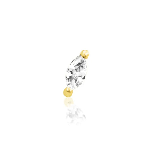 Marquise Threadless Pin