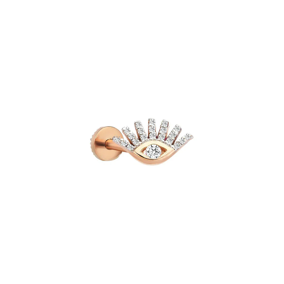 Pavé Evil Eye Threaded Stud