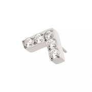 Prong Set 5 Round Arrow Titanium Threadless Pin