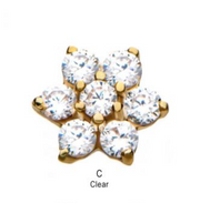 Flower Threadless Pin