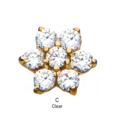 Flower Threadless Pin