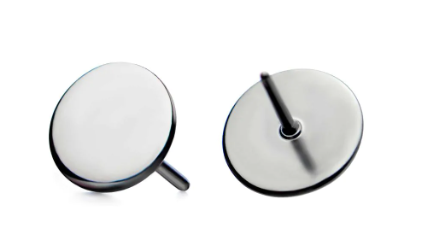 5mm Flat Disc Titanium Threadless Pin