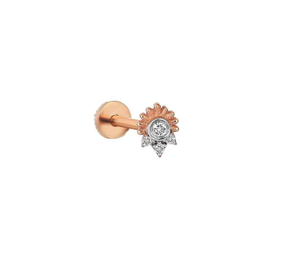 Spike Solitaire Threaded Stud