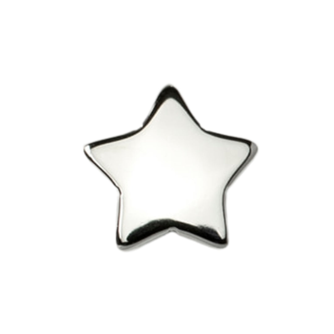 Star Titanium Threadless Pin