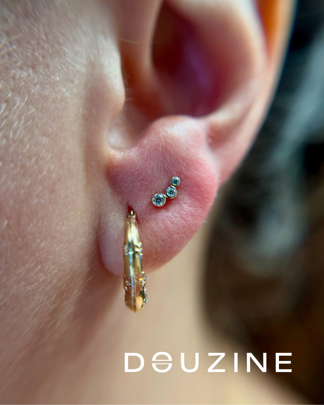 ORIONIS GOLD THREADLESS PIN