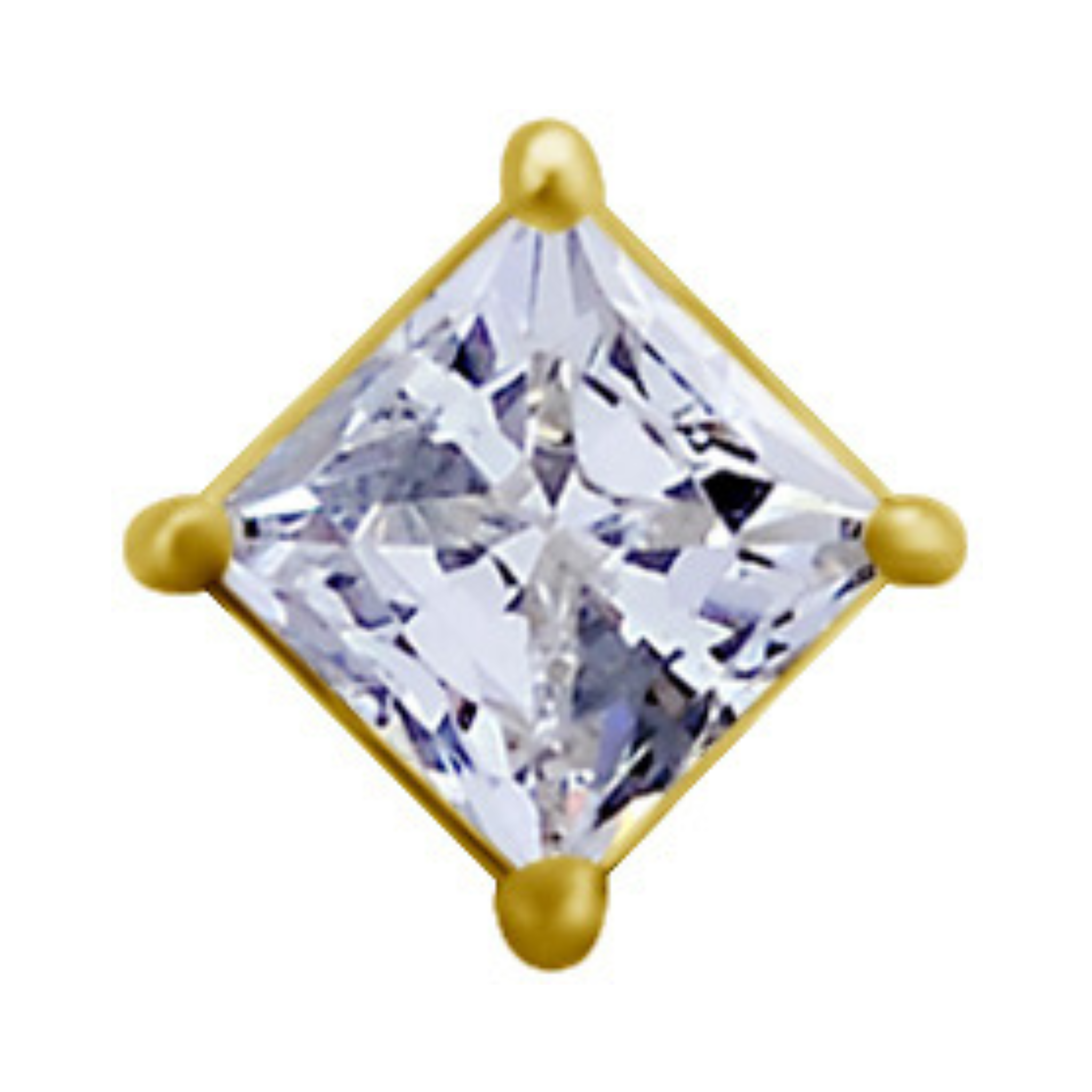 Radiant Gold Threadless Pin