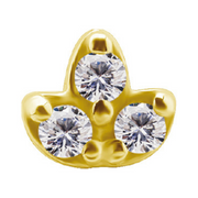 Triora Gold Threadless Pin