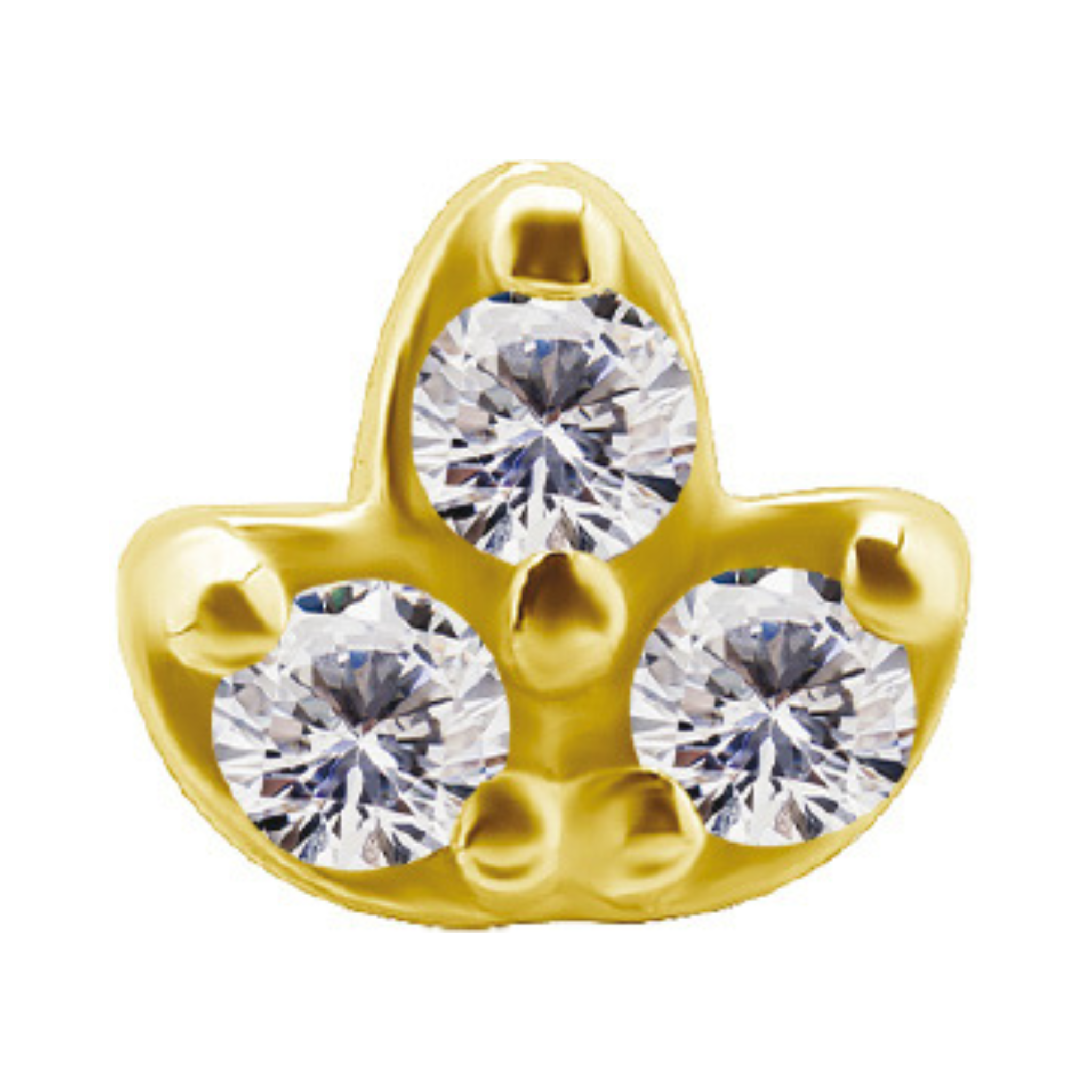 Triora Gold Threadless Pin