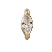 LYS GOLD THREADLESS PIN