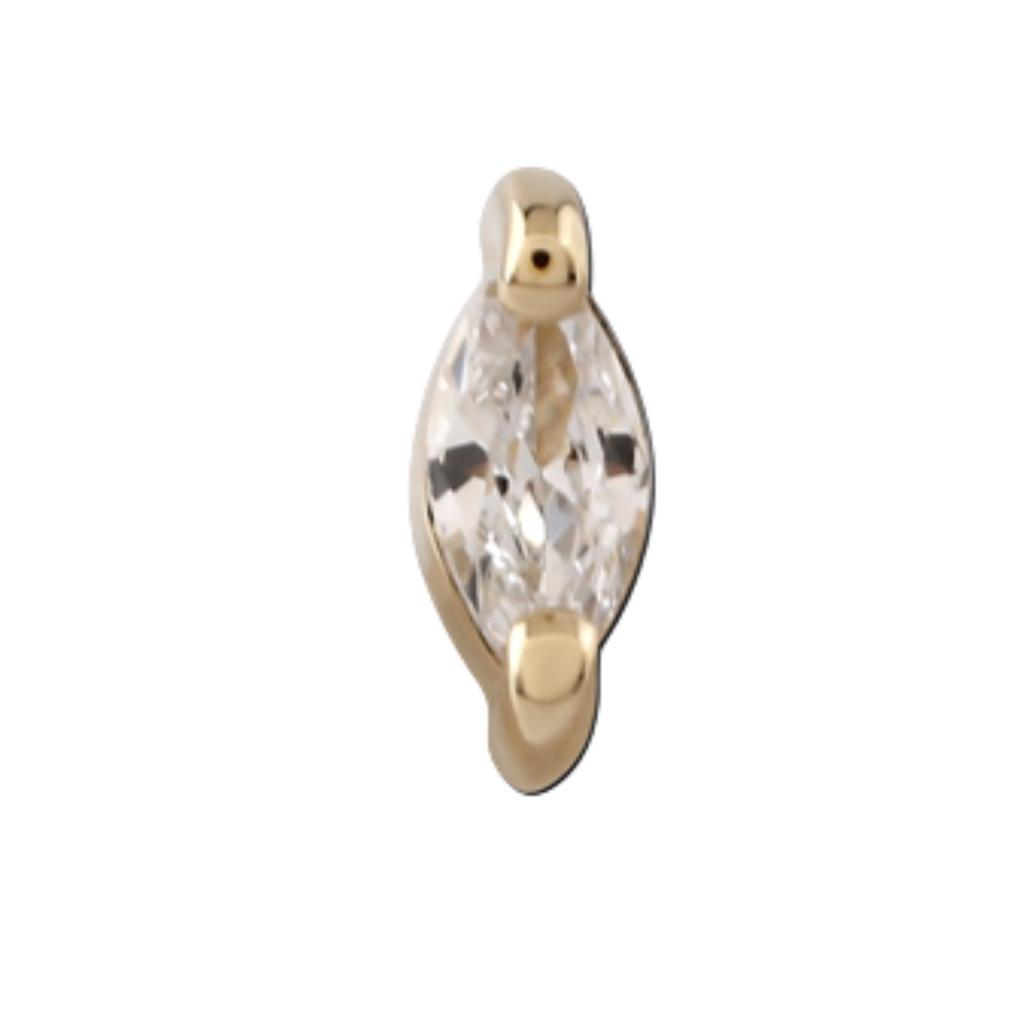 LYS GOLD THREADLESS PIN