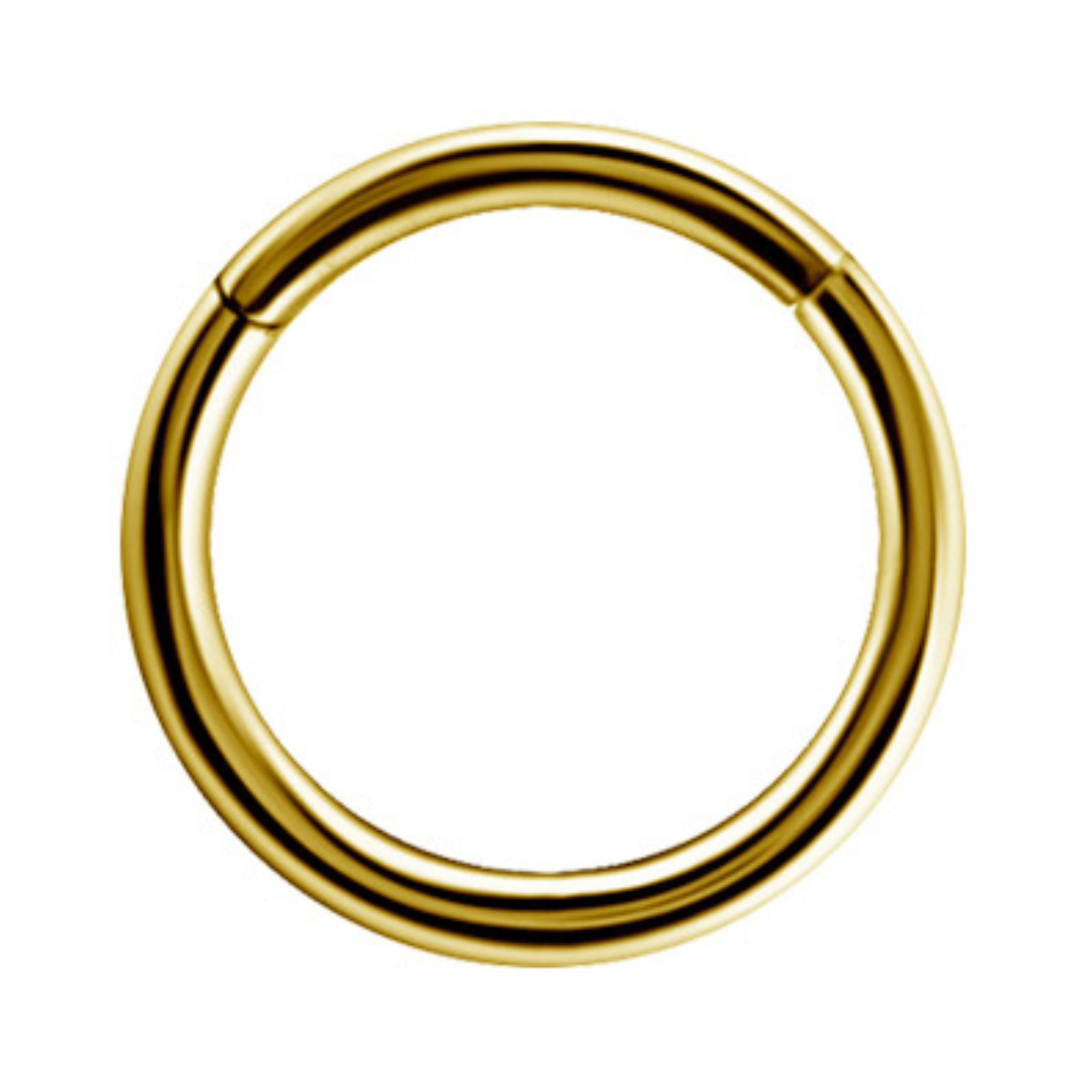 Gold Plain Clicker Hoop