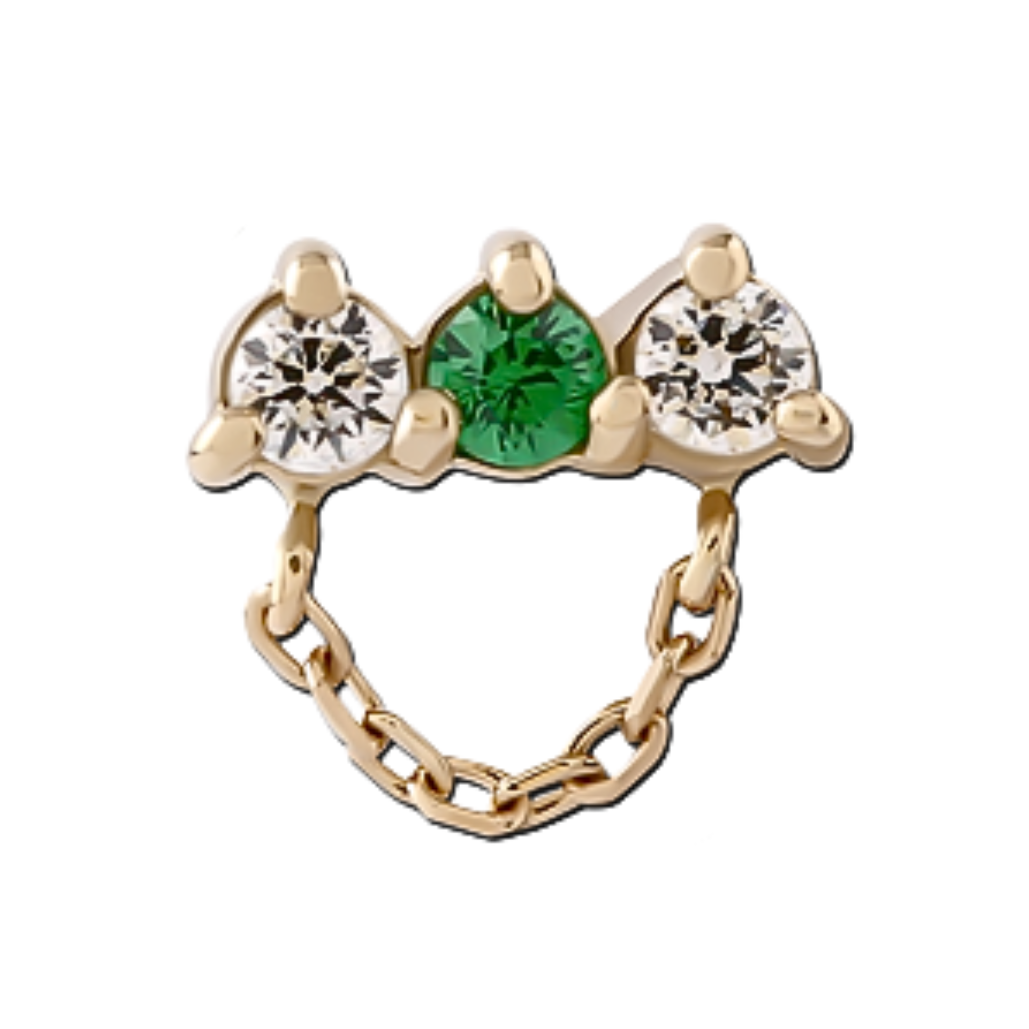 VERDARA GOLD THREADLESS PIN