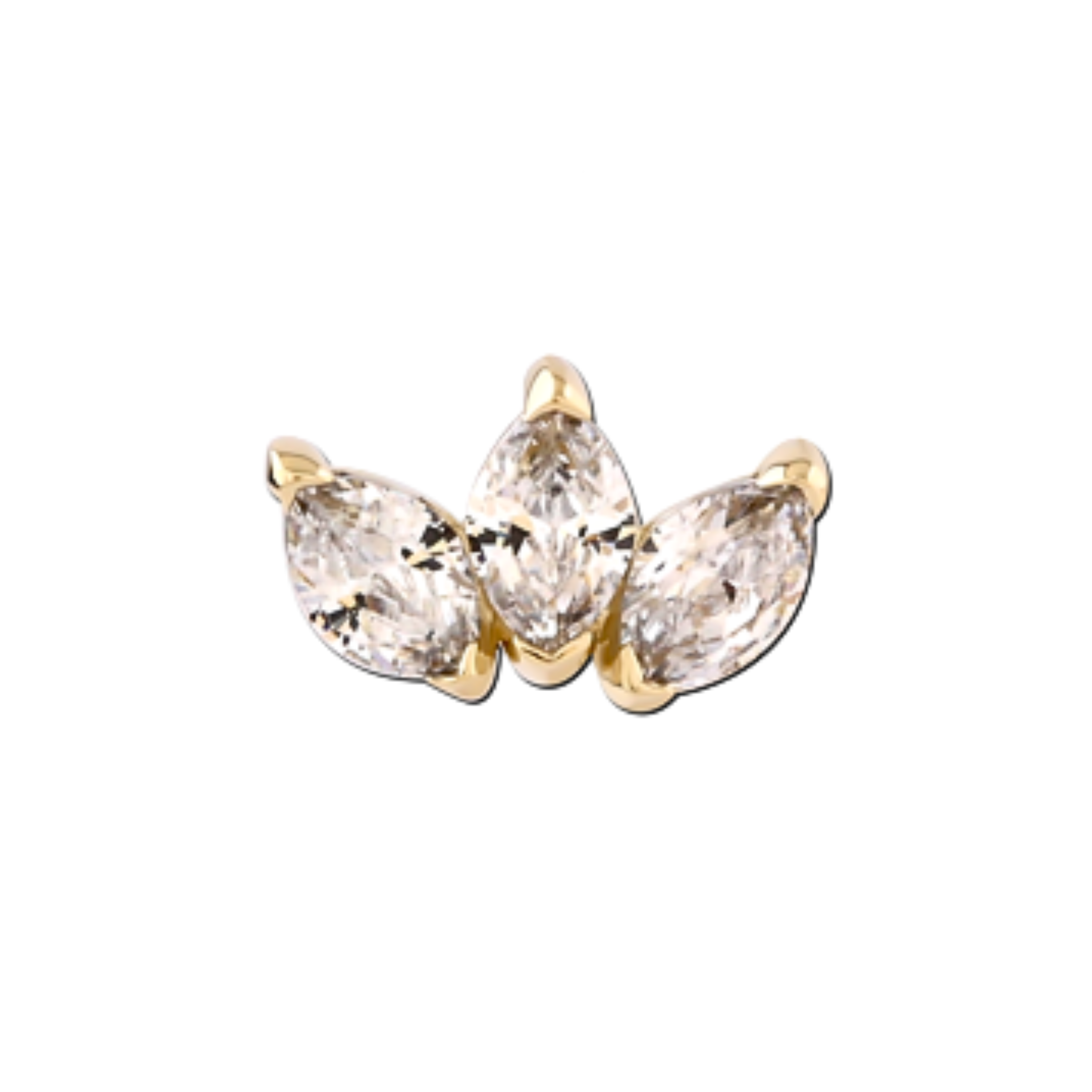 SERENELLE GOLD THREADLESS PIN