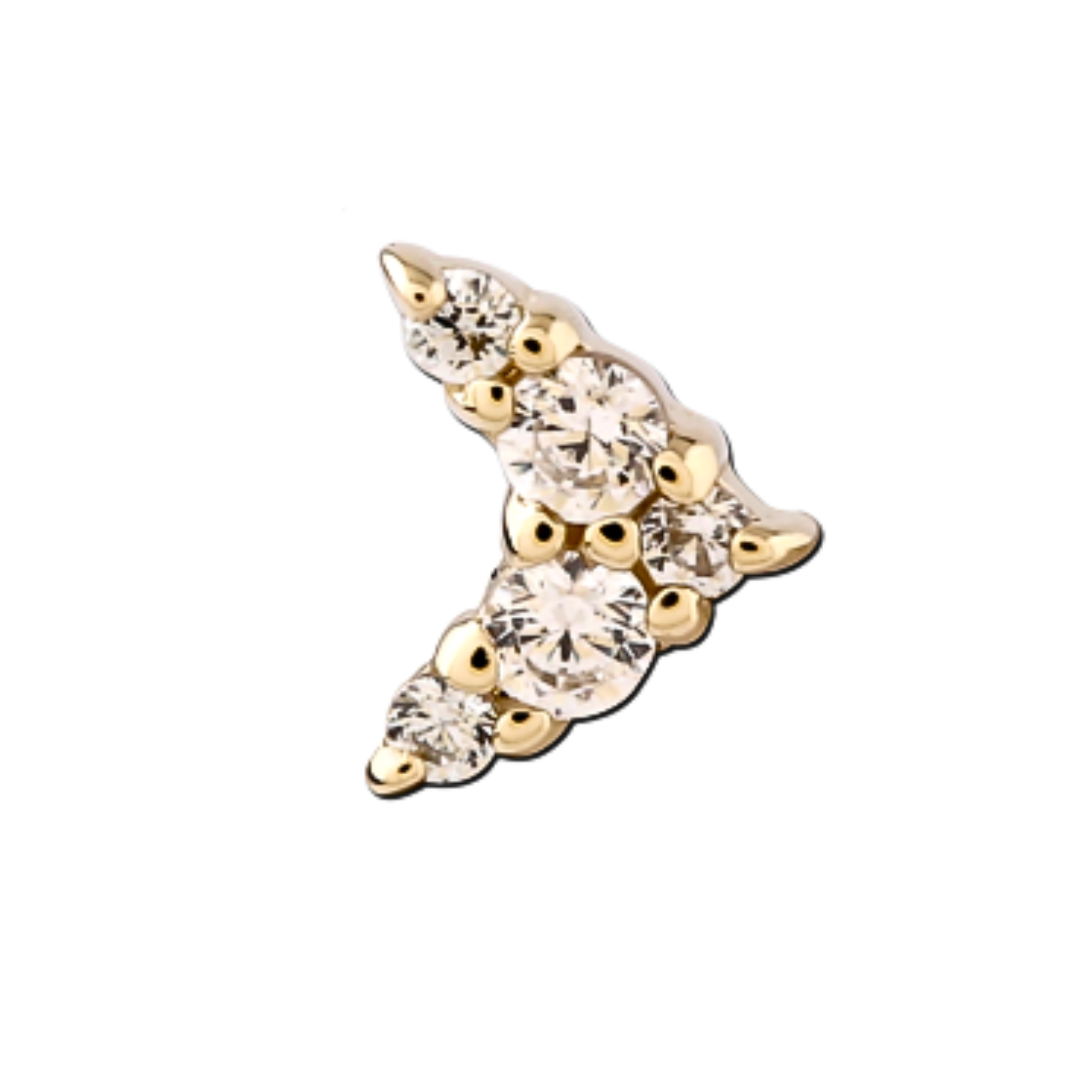 VIRELLE GOLD THREADLESS PIN