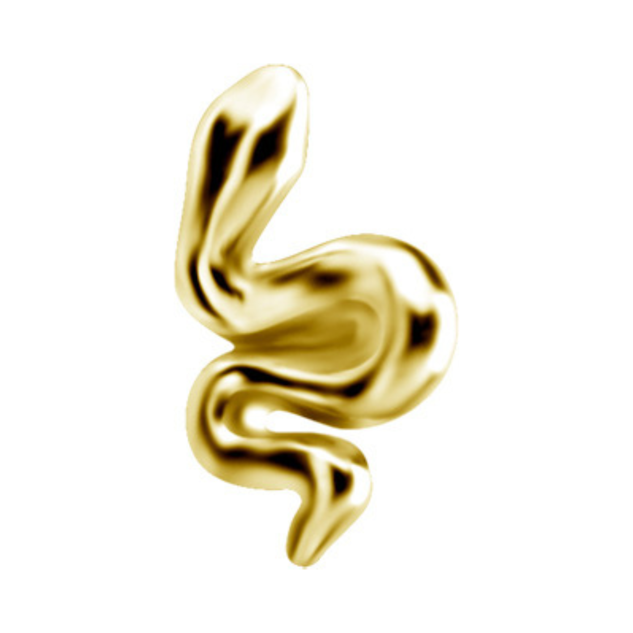 OPHIRA GOLD THREADLESS PIN