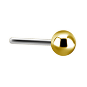 ORBIS GOLD THREADLESS PIN