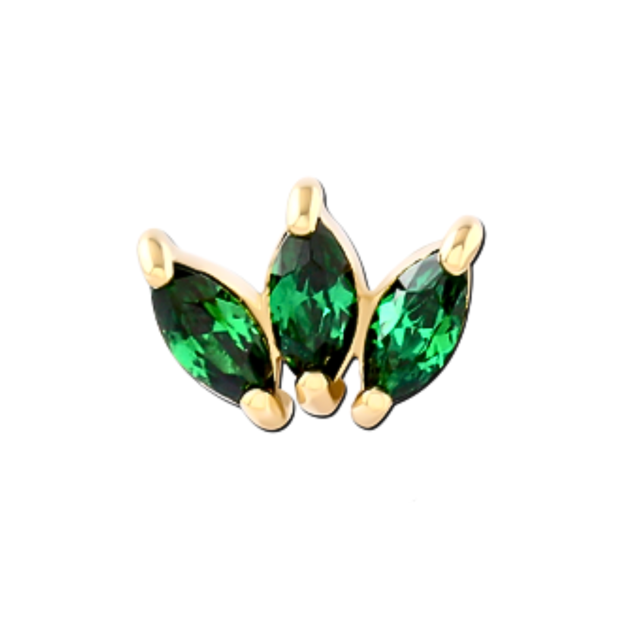 SYLVARA GOLD THREADLESS PIN