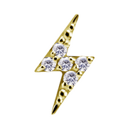 Voltis Luxe Gold Threadless Pin