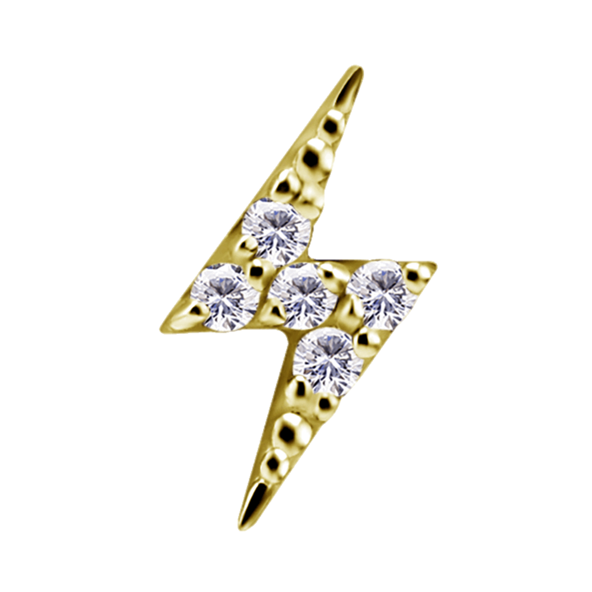 Voltis Luxe Gold Threadless Pin