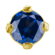 ÉTOILE BLUE Gold Threadless Pin