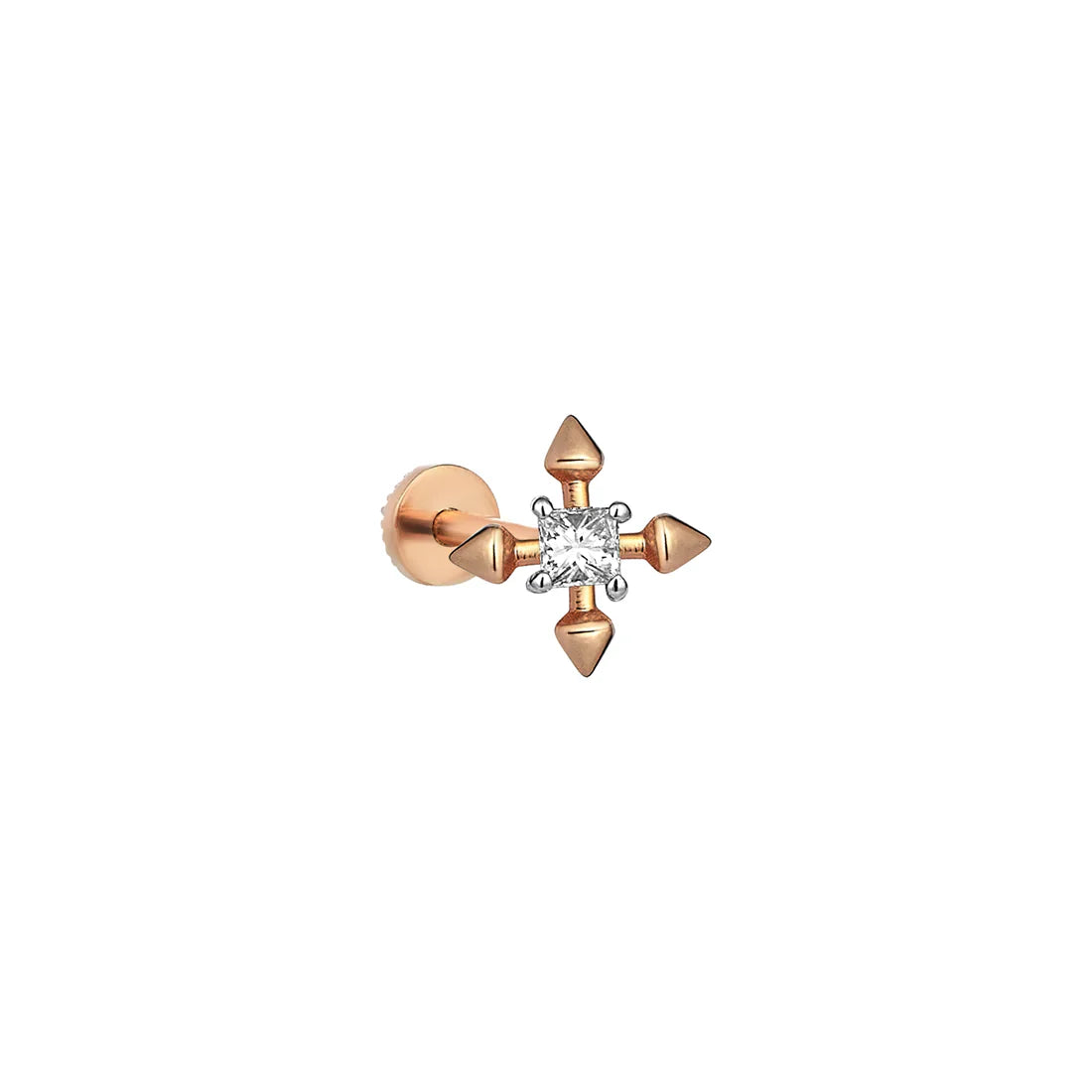 Vega Star Earring Threaded Stud