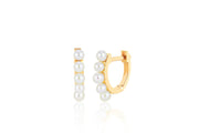 Pearl Huggie Earrings