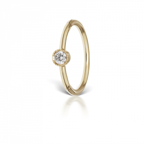 9.5mm Scalloped Diamond Clicker