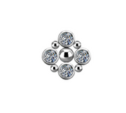 Indira Titanium Threadless Pin