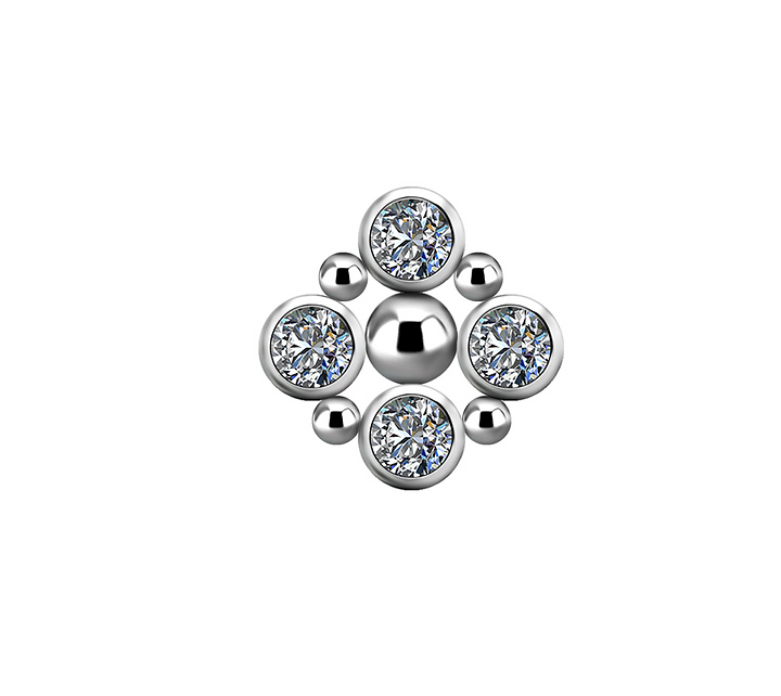 Indira Titanium Threadless Pin
