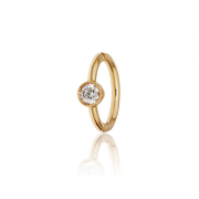 6.5mm Scalloped Diamond Clicker